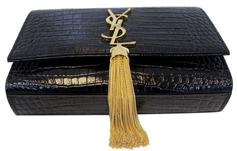 ysl makeup bag clutch|ysl crocodile clutch.